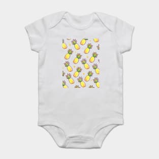 Pineapple Pattern Baby Bodysuit